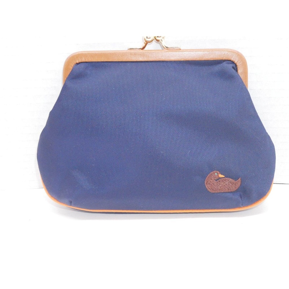 Dooney & Bourke Coin Purse Cardholder Mini Clutch Blue Duck Logo